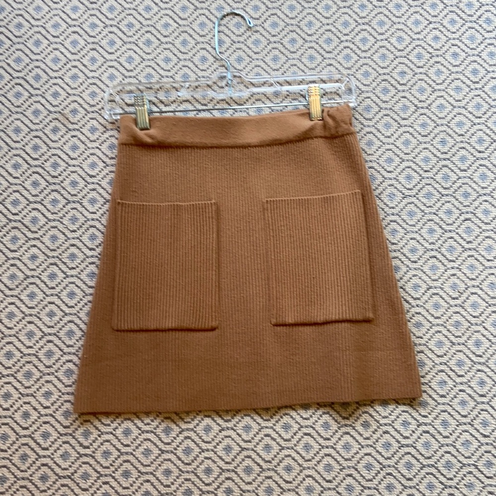 Zara brown knit skirt